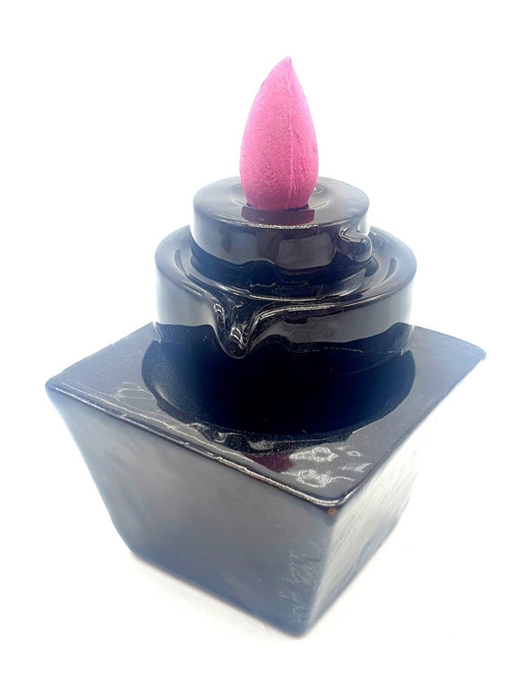 Porta incenso cascata piccola backflow - 8 cm