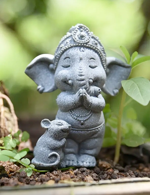 Statua - Ganesh e topolino