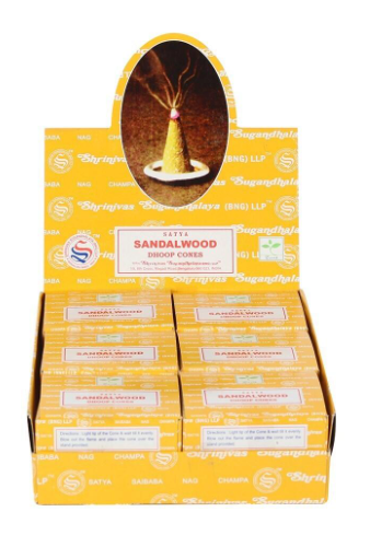 Incenso Sandalwood Satya - coni