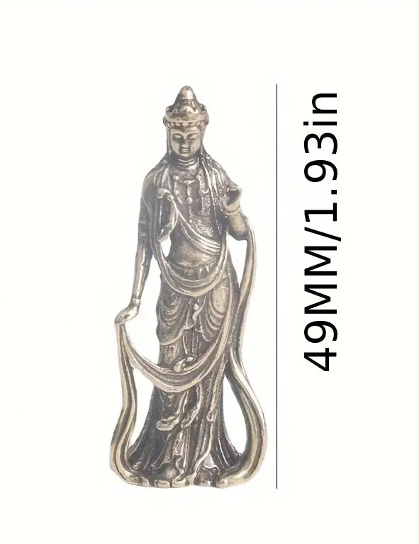 Statua - Quan Yin ottone