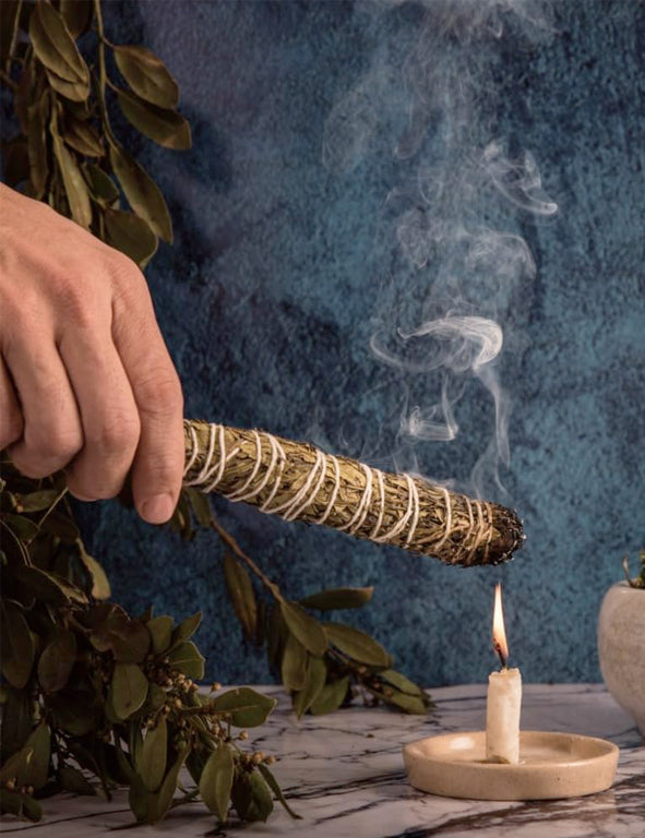 Kit 5 Smudge composti di erbe aromatiche e Salvia Bianca - Sagrada Madre