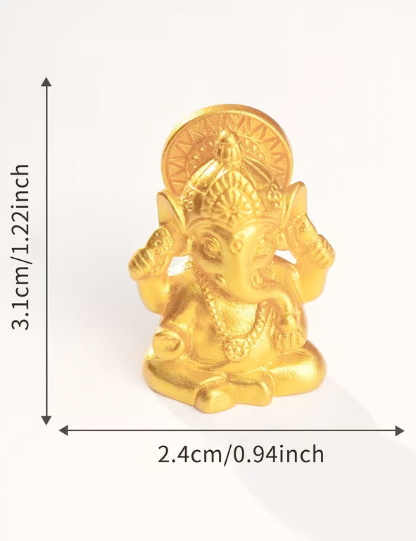 Mini statua oro Ganesh