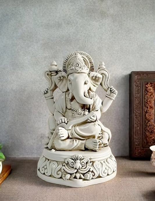Statua Ganesh - bianca