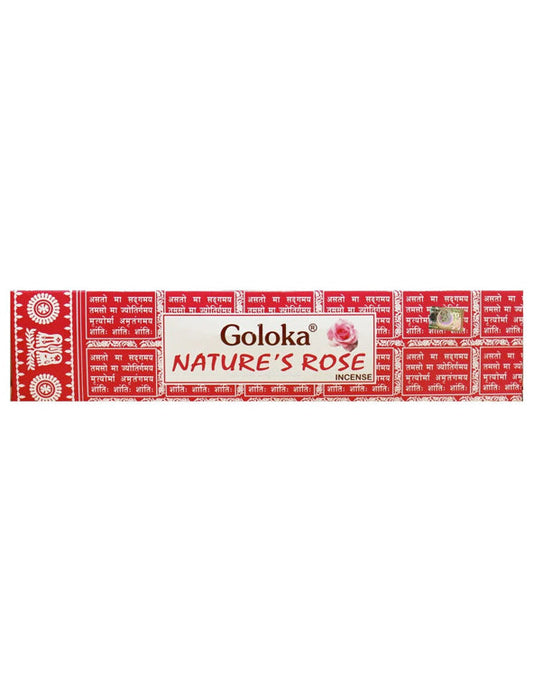 Incenso Nature's Rose Goloka - bastoncini