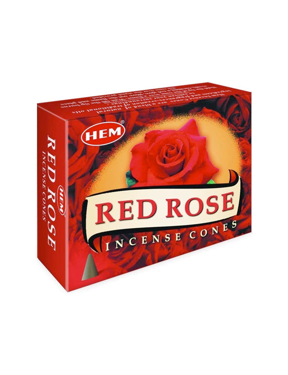 Incenso Rosa Rossa Hem - coni
