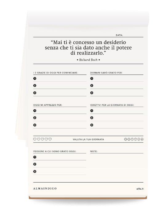 Il mio Blocco Note di crescita: Gratitudine